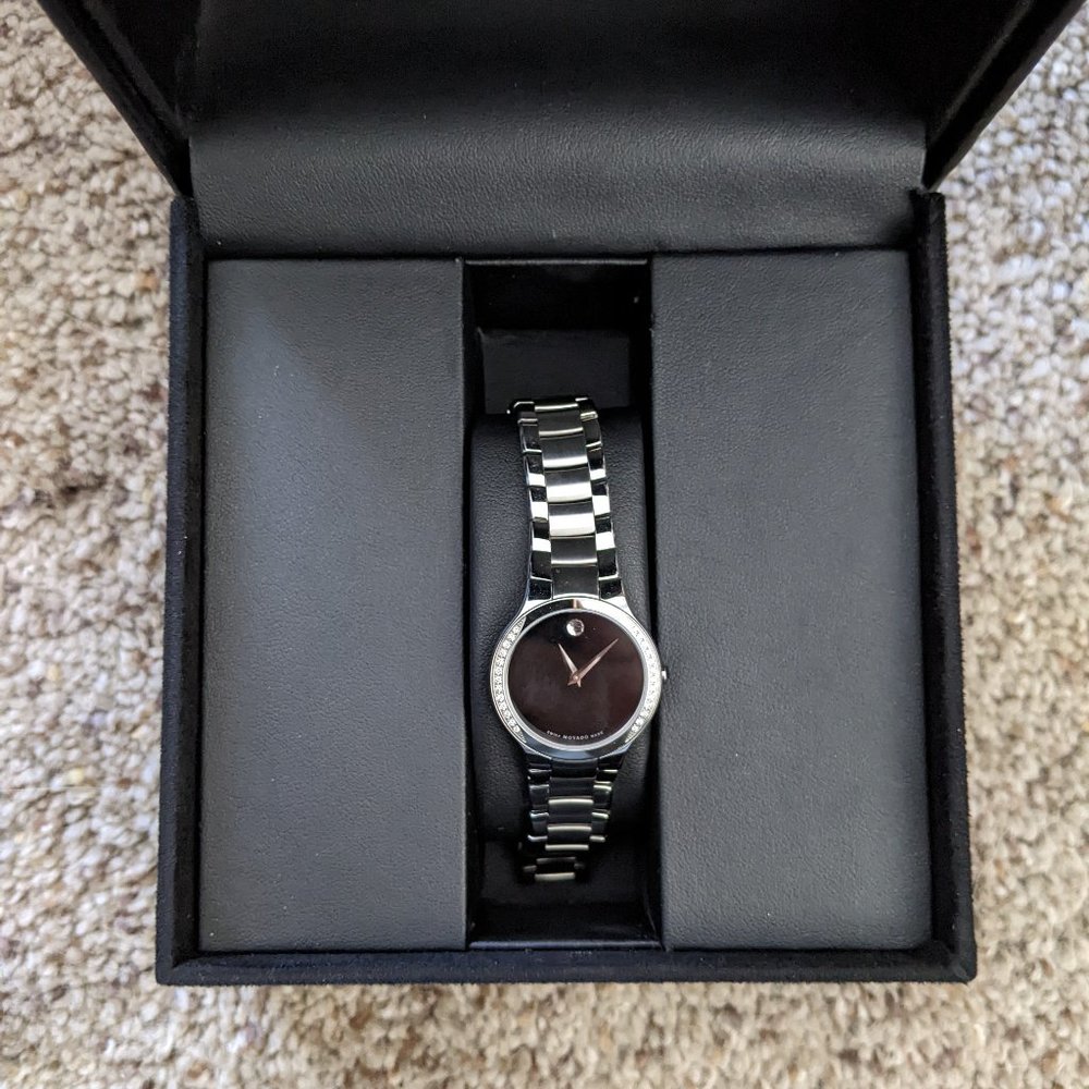 Movado - classy, minimalistic, diamond watch